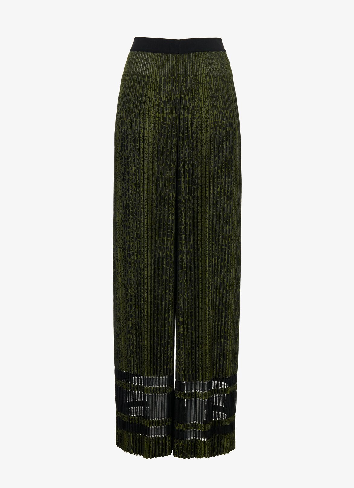 Trousers ALAÏA BLACK/GREEN TROUSERS